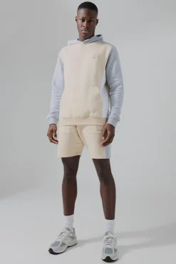 boohooMAN Man Active Colour Block Short Tracksuit | UK| Tracksuits