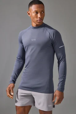 Man Active Compression Training Top | UK^boohooMAN Online