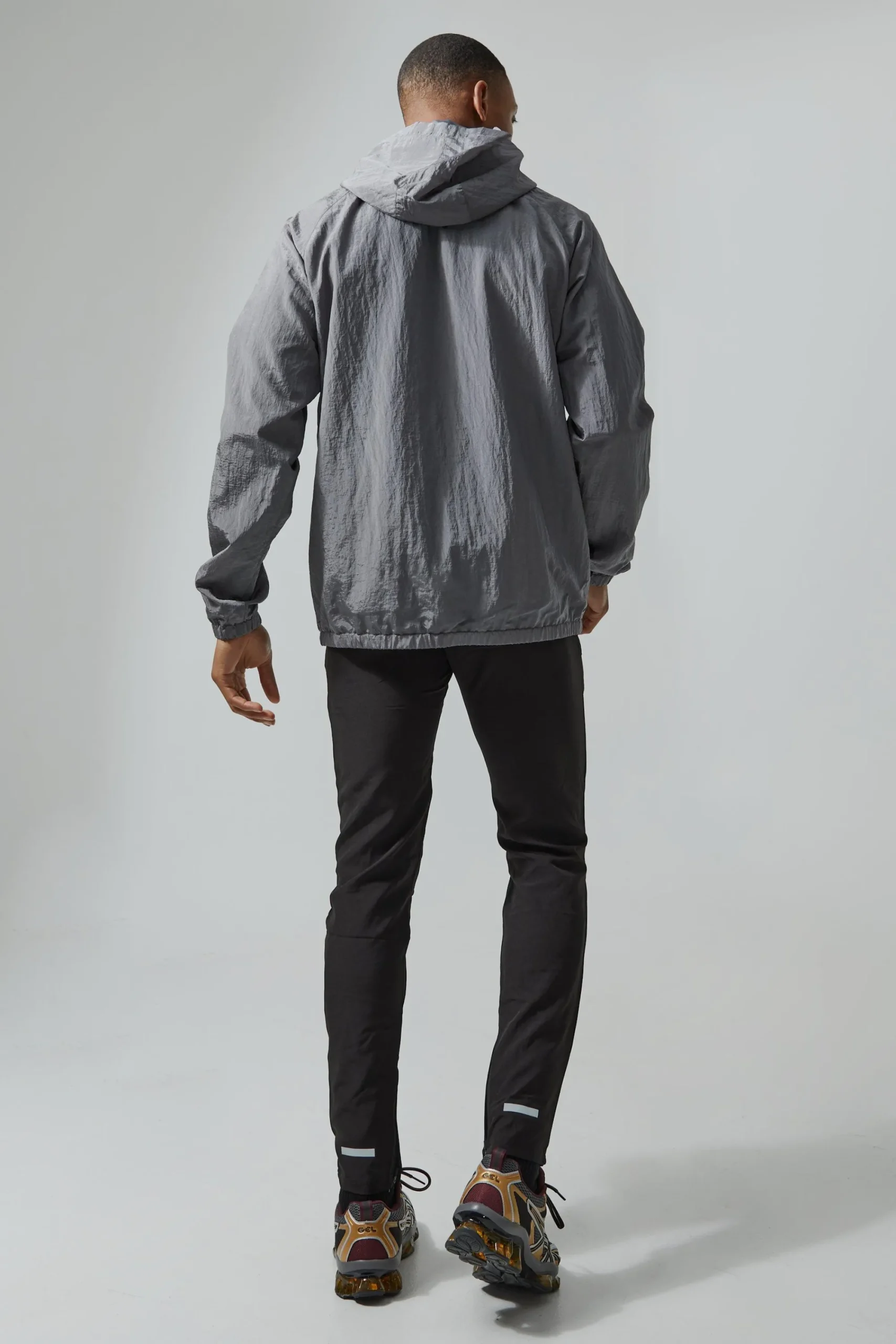 boohooMAN Man Active Crinkle Nylon Utility Regular Fit Windbreaker | UK| Coats & Jackets