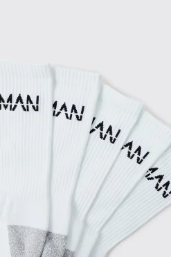 boohooMAN Man Active Cushioned Training Crew 5 Pack Socks | UK| Underwear & Socks|Underwear & Socks