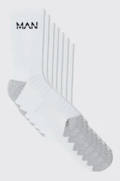 boohooMAN Man Active Cushioned Training Crew 7 Pack Socks | UK| Underwear & Socks|Underwear & Socks