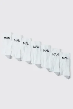 boohooMAN Man Active Cushioned Training Crew 7 Pack Socks | UK| Underwear & Socks|Underwear & Socks