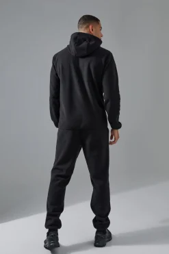 boohooMAN Man Active Fleece 1/4 Hoodie | UK| Coats & Jackets