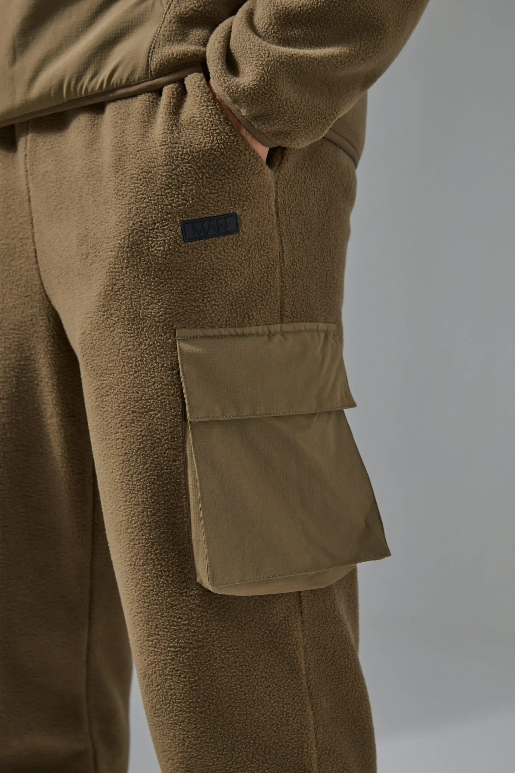 boohooMAN Man Active Fleece Cargo Jogger | UK| Joggers