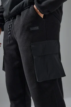 boohooMAN Man Active Fleece Cargo Jogger | UK| Joggers
