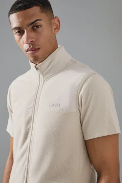 boohooMAN Man Active Fleece Gilet | UK| Coats & Jackets