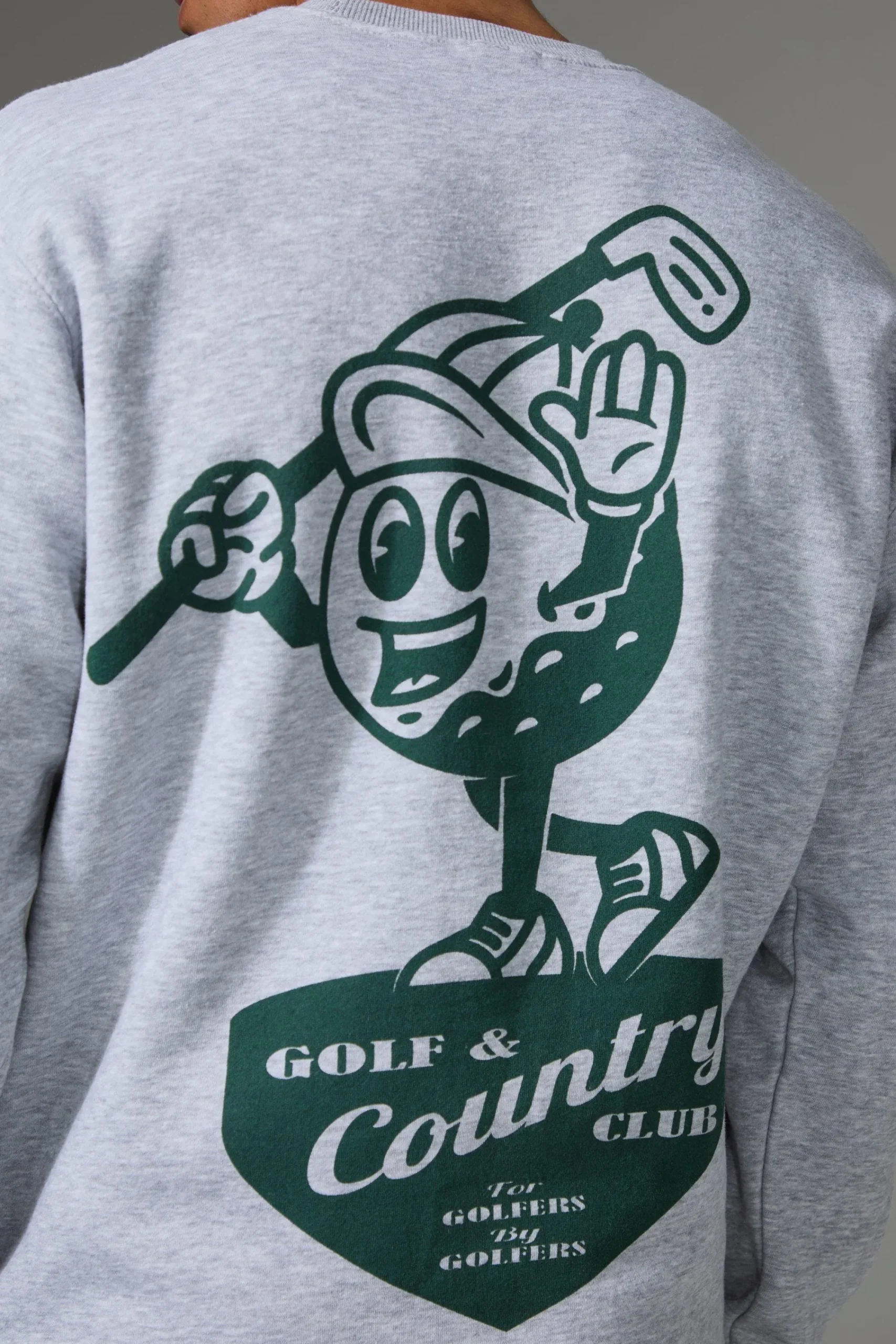 boohooMAN Man Active Golf Country Club Oversized Sweatshirt | UK| Hoodies & Sweatshirts