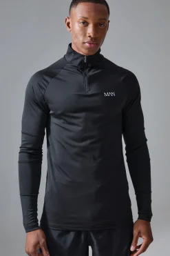 boohooMAN Man Active Golf Raglan Muscle Fit 1/4 Zip | UK| Hoodies & Sweatshirts