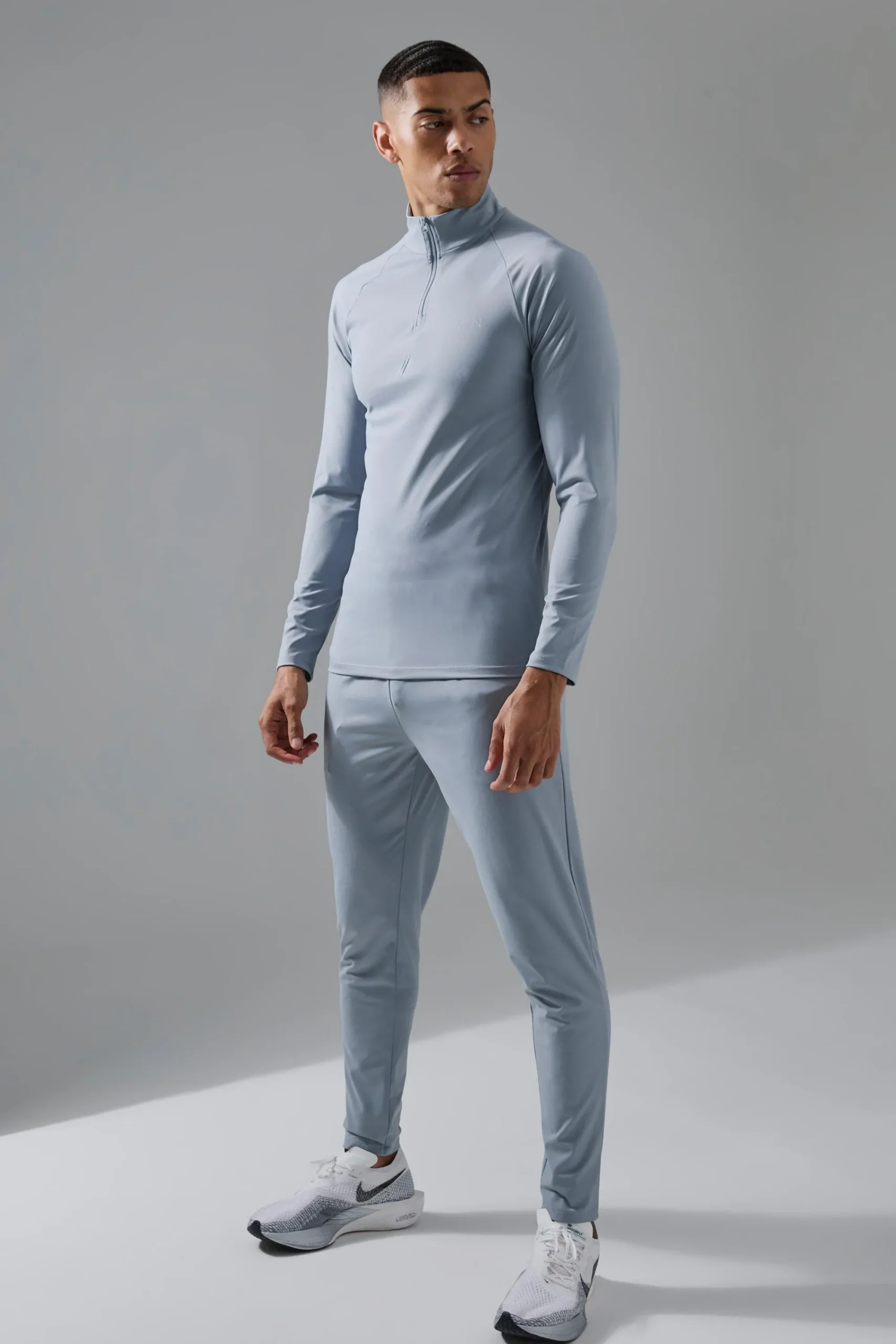 boohooMAN Man Active Gym 1/4 Zip Tracksuit | UK| Tracksuits