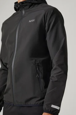 boohooMAN Man Active Gym Funnel Neck Regular Fit Windbreaker | UK| Coats & Jackets
