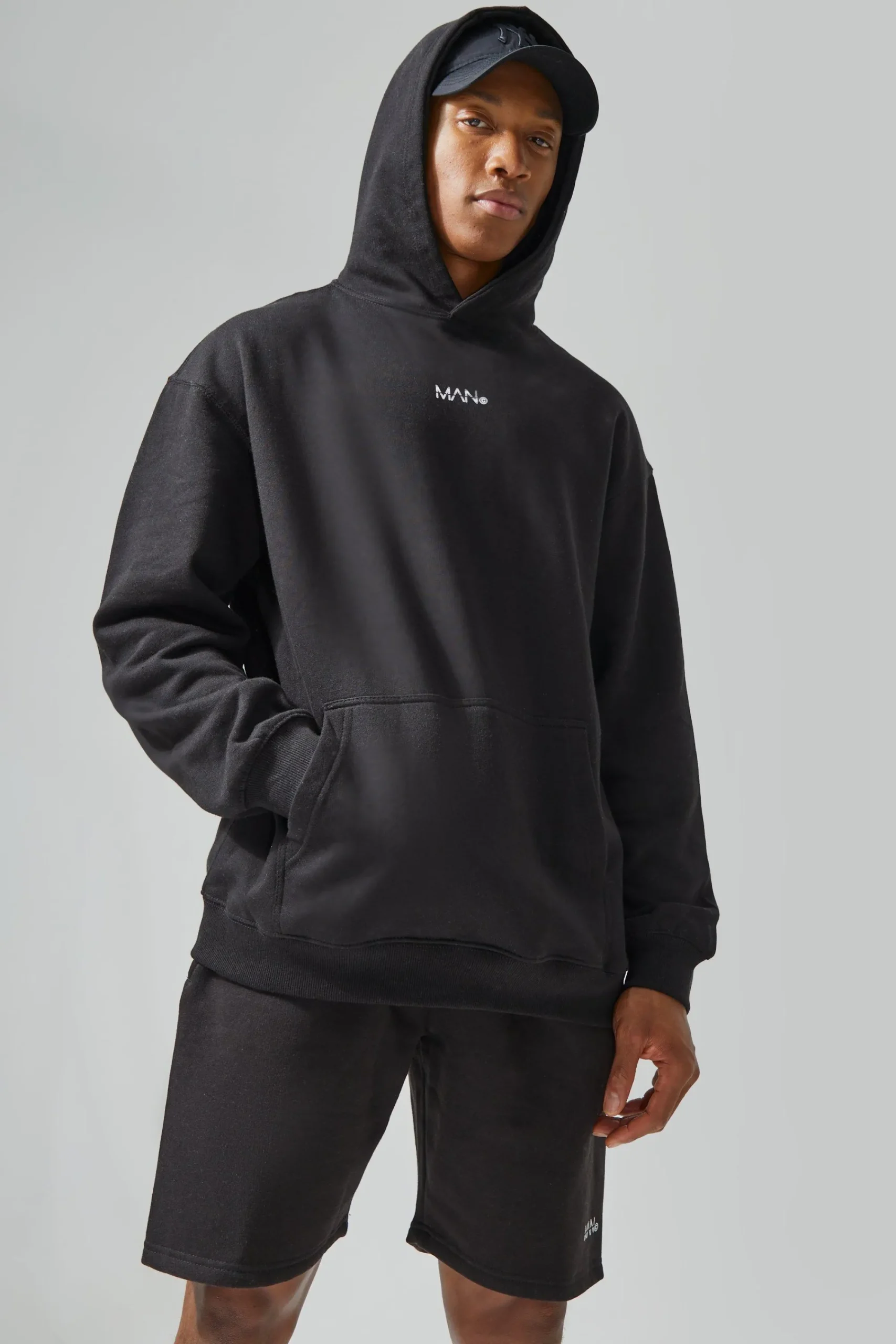 boohooMAN Man Active Gym Hoodie & Short Set | UK| Tracksuits