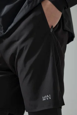 boohooMAN Man Active Gym 2-in-1 Base Layer Shorts | UK| Joggers