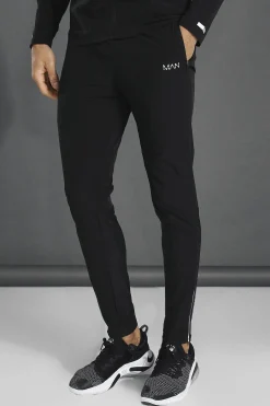 boohooMAN Man Active Gym Lightweight Plain Tapered Track Pant | UK| Trousers|Joggers