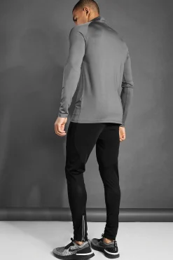 Man Active Gym Raglan Slim Fit 1/4 Funnel Top | UK^boohooMAN Discount