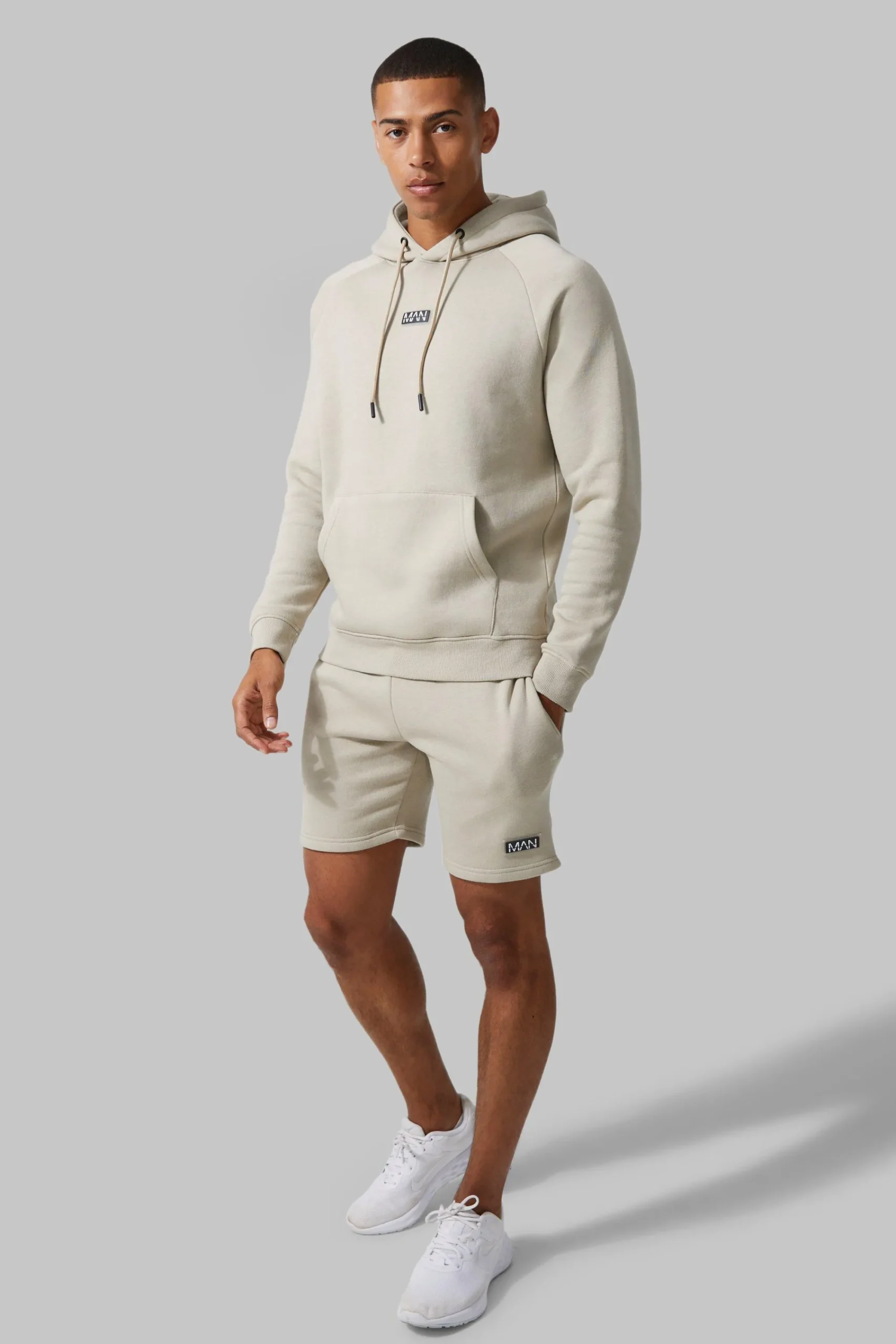 boohooMAN Man Active Gym Training Hoodie & Short Set | UK| Tracksuits