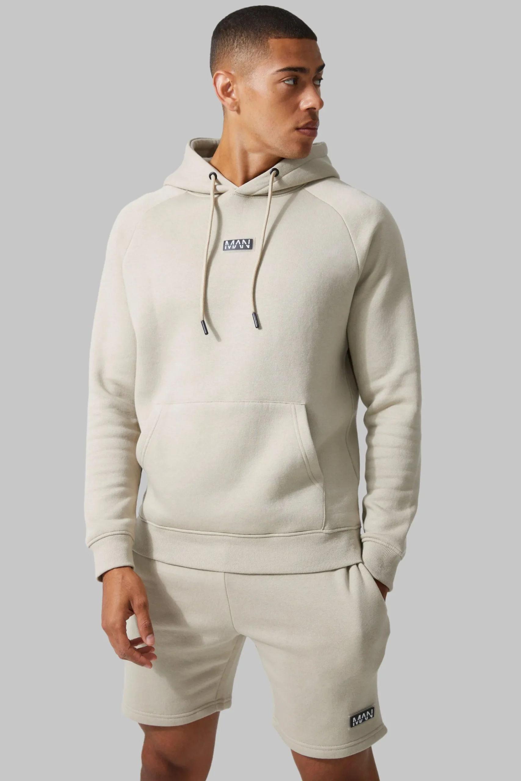 boohooMAN Man Active Gym Training Hoodie & Short Set | UK| Tracksuits