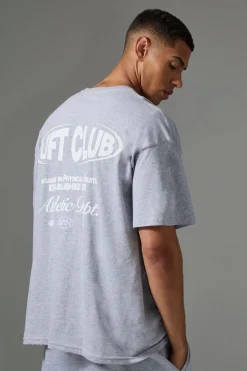 Man Active Lift Club Oversized T-shirt | UK^boohooMAN Discount