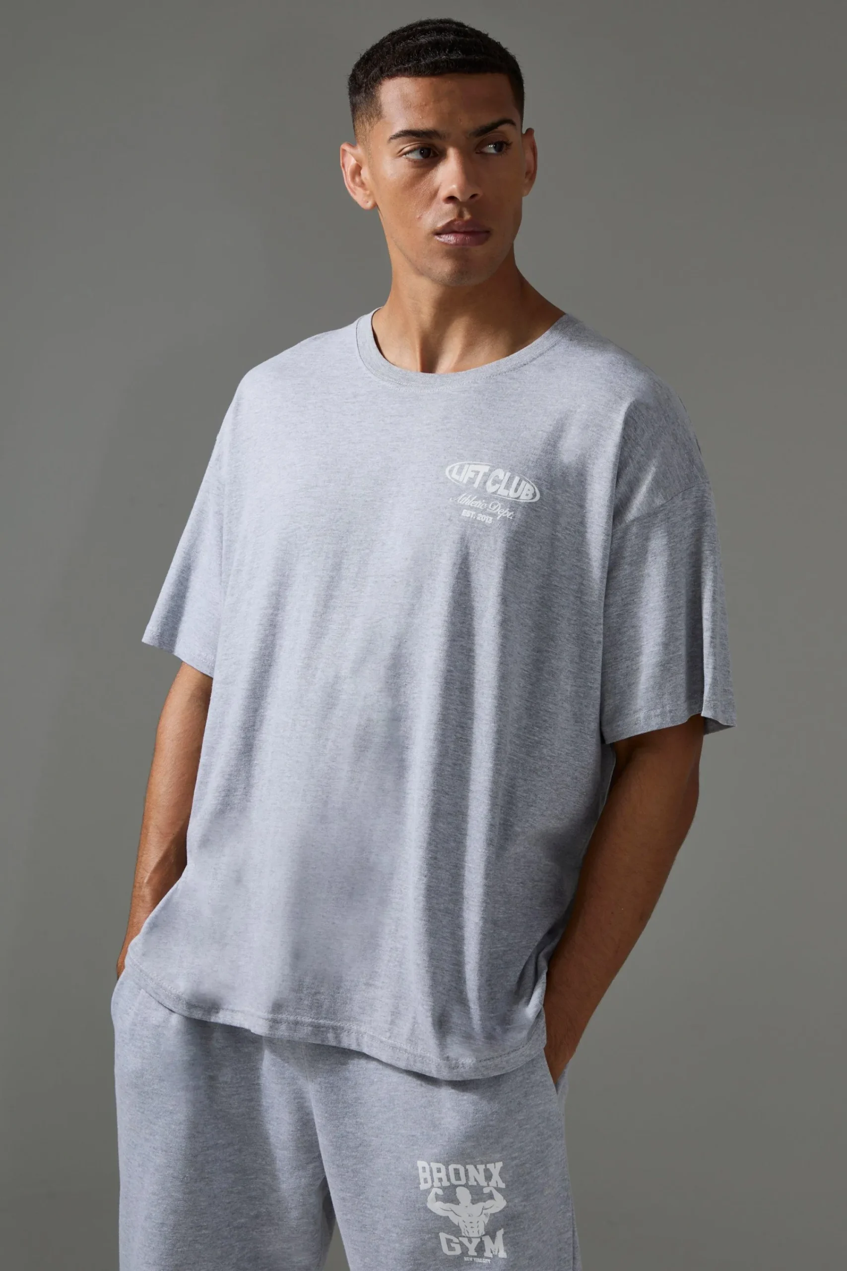Man Active Lift Club Oversized T-shirt | UK^boohooMAN Discount
