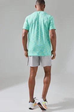 Man Active Lightweight Space Dye Marl Reg Fit T-shirt | UK^boohooMAN New