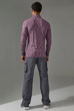 boohooMAN Man Active Lightweight Space Dye Marl 1/4 Zip Top | UK| Hoodies & Sweatshirts