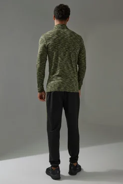 boohooMAN Man Active Lightweight Space Dye Marl 1/4 Zip Top | UK| Hoodies & Sweatshirts