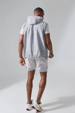 boohooMAN Man Active Mesh Lined Hooded Regular Fit Gilet | UK| Coats & Jackets