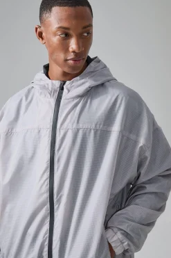 boohooMAN Man Active Mesh Lined Oversized Windbreaker | UK| Coats & Jackets