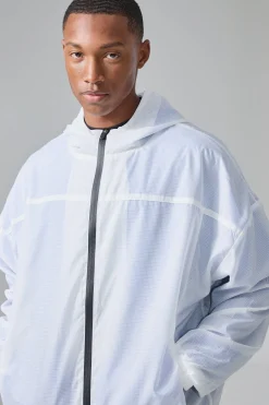 boohooMAN Man Active Mesh Lined Oversized Windbreaker | UK| Coats & Jackets