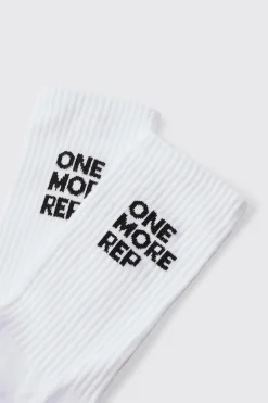 boohooMAN Man Active One More Rep Crew Socks | UK| Underwear & Socks|Underwear & Socks