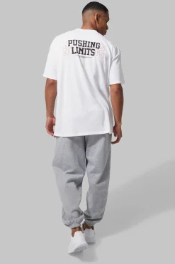 boohooMAN Man Active Oversized Barbell Club Joggers | UK| Trousers