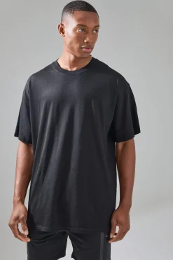 Man Active Oversized Teddy Basketballer Graphic T-shirt | UK^boohooMAN Sale