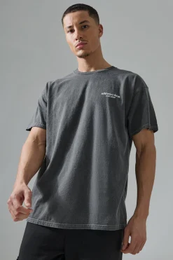Man Active Oversized Wash La Lift Club T-shirt | UK^boohooMAN Sale