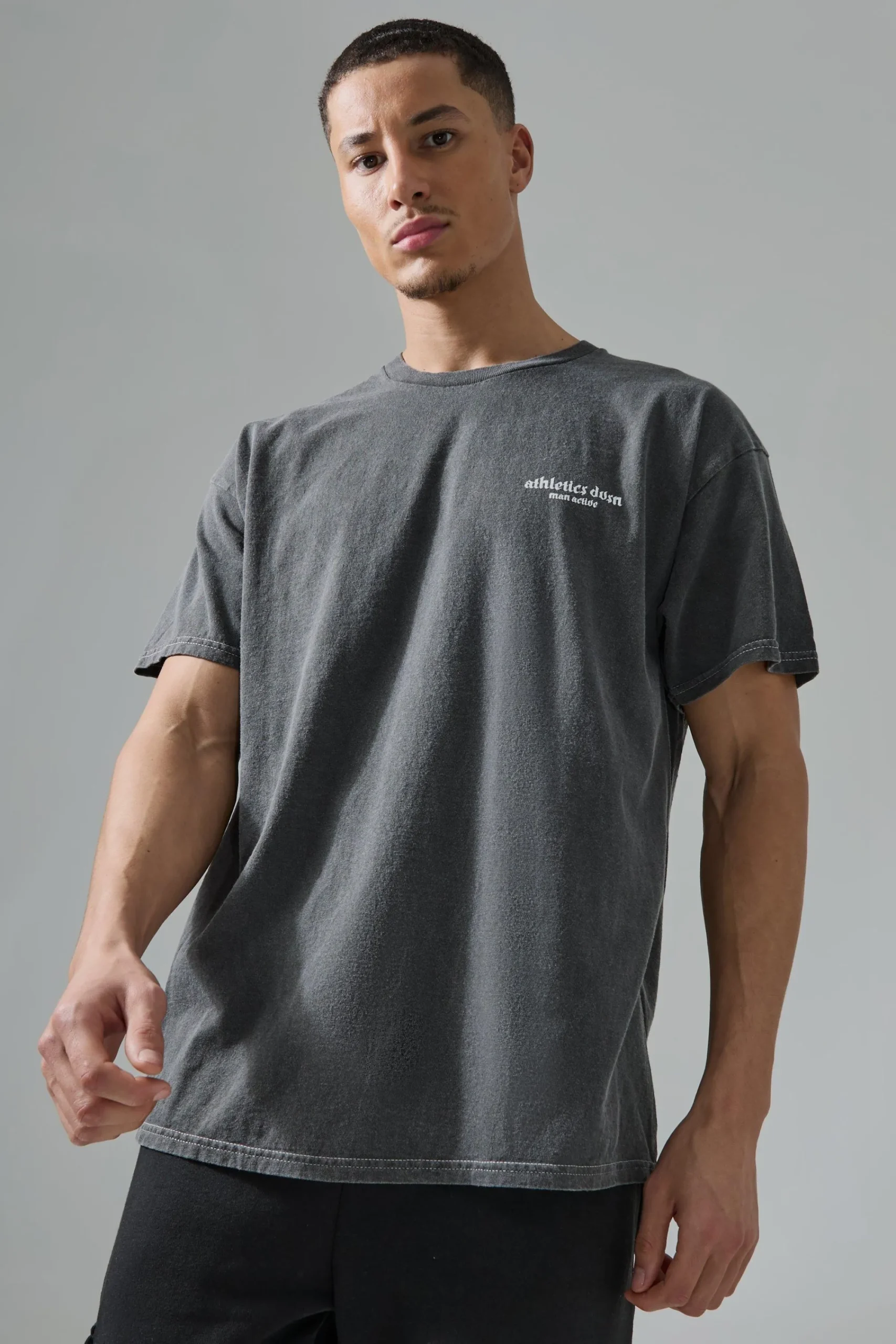 Man Active Oversized Wash La Lift Club T-shirt | UK^boohooMAN Sale