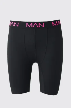 boohooMAN Man Active Performance 7inch Long 3 Pack Boxer Neon Logo | UK| Underwear & Socks|Underwear & Socks