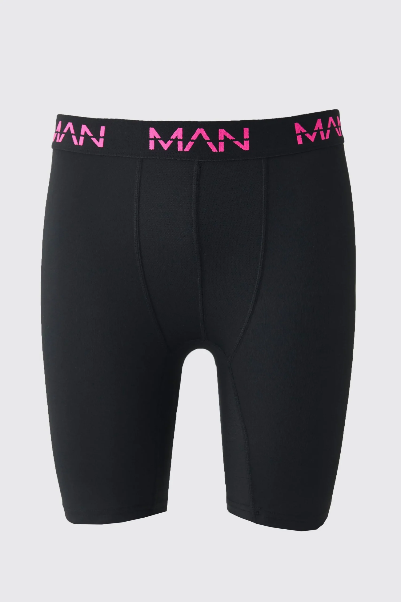 boohooMAN Man Active Performance 7inch Long 3 Pack Boxer Neon Logo | UK| Underwear & Socks|Underwear & Socks