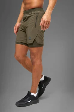 boohooMAN Man Active Performance Regular Fit 5inch 2-in-1 Shorts | UK| Shorts