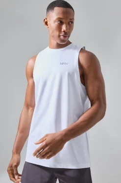Man Active Performance Reg Fit Tank | UK^boohooMAN