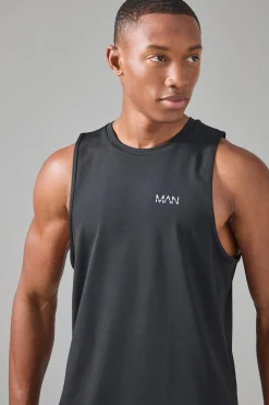 Man Active Performance Regular Fit Tank | UK^boohooMAN Sale