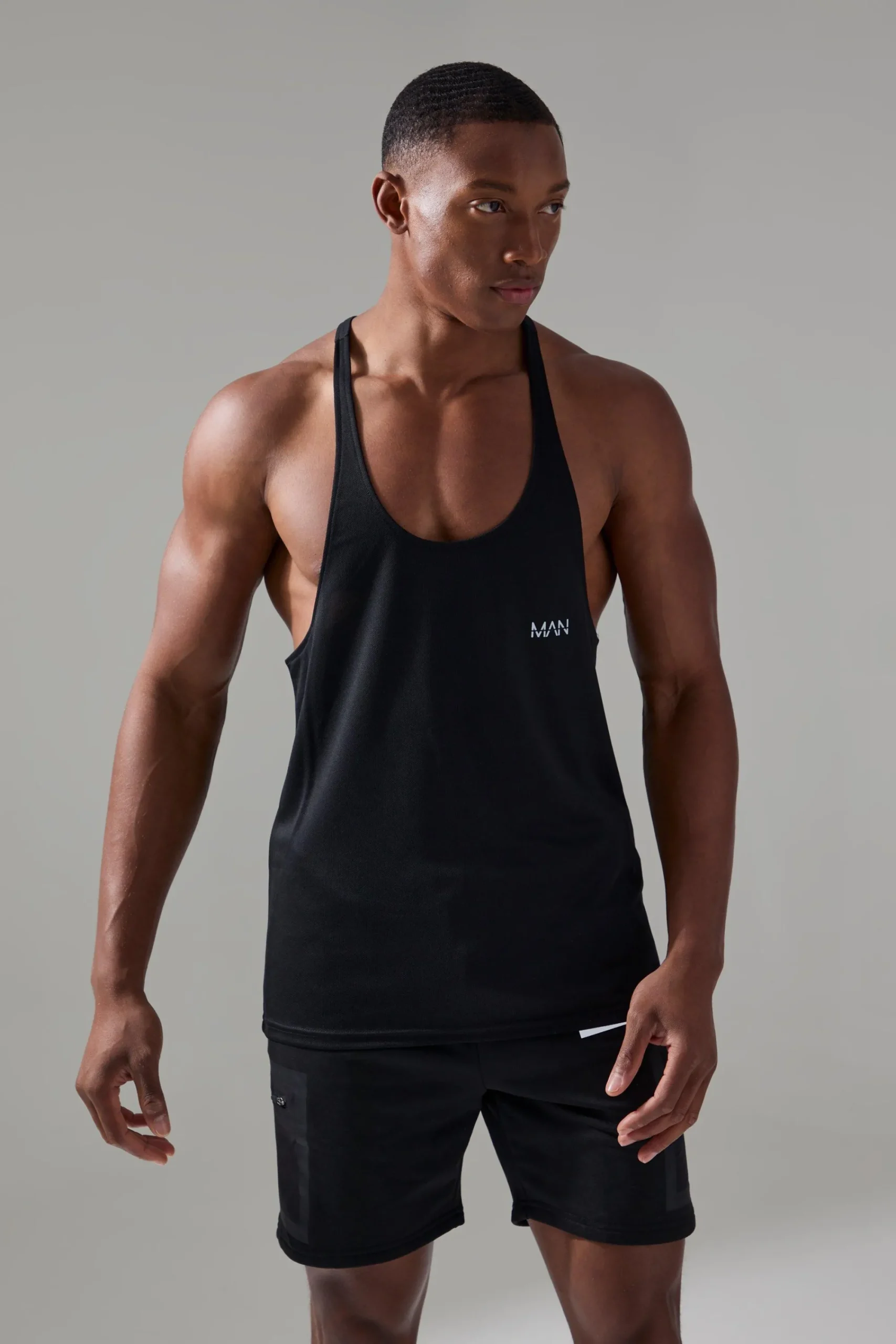 Man Active Performance Reg Fit Stringer Vest | UK^boohooMAN Hot