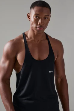 Man Active Performance Reg Fit Stringer Vest | UK^boohooMAN Hot
