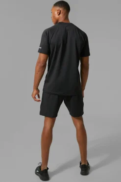 boohooMAN Man Active Performance T Shirt & Short Set | UK| Tracksuits