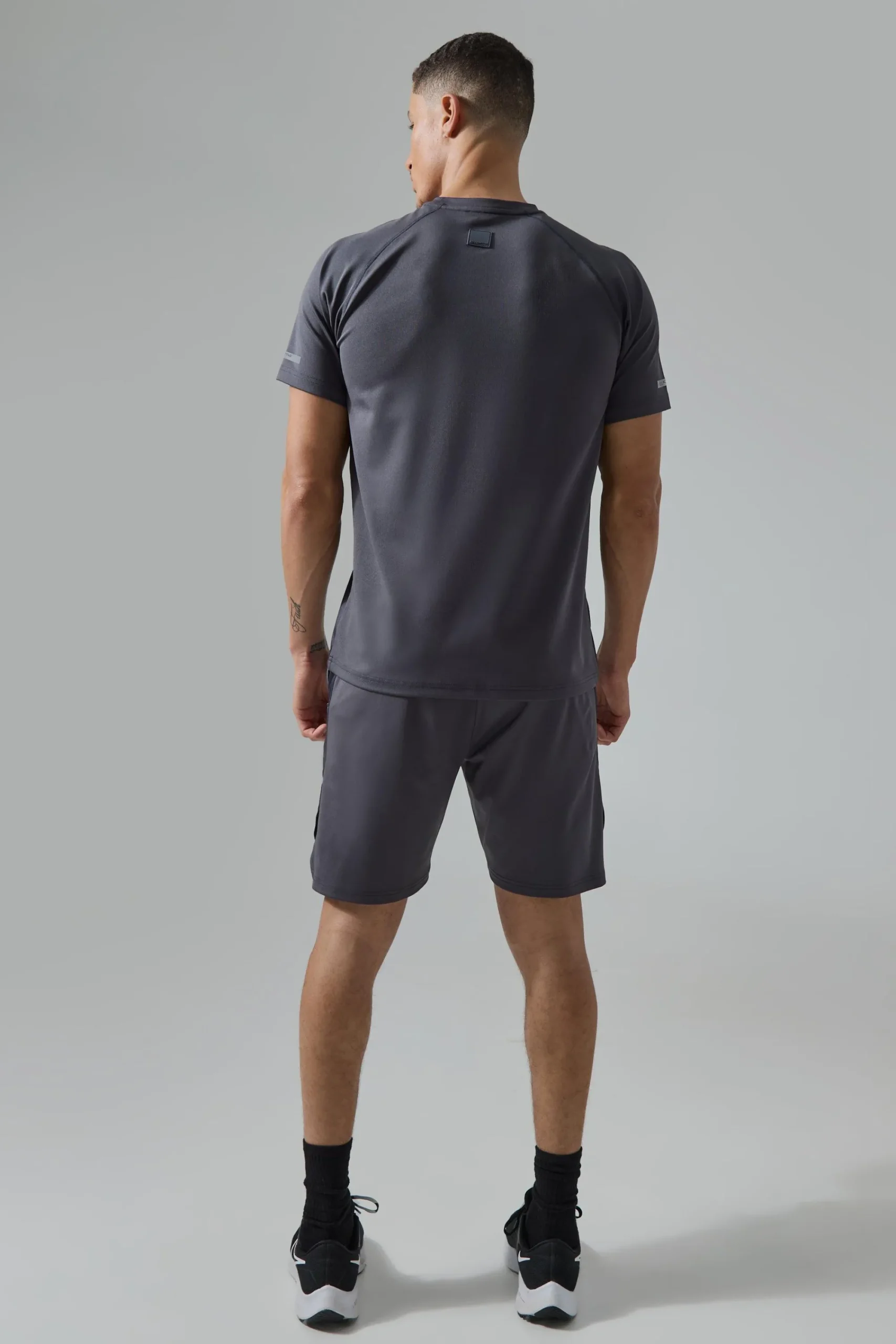 boohooMAN Man Active Performance T-shirt & Short Set | UK| Tracksuits