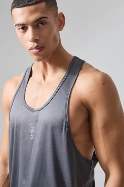 Man Active Poly Gym Regular Fit Racer Vest | UK^boohooMAN Discount