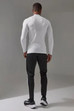 Man Active Pro Long Sleeve High Neck Perforated Base Layer | UK^boohooMAN Discount