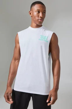 Man Active Progress Over Everything Regular Fit Tank | UK^boohooMAN