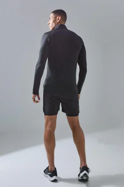 boohooMAN Man Active Quarter Zip 2-in-1 Short Tracksuit | UK| Tracksuits