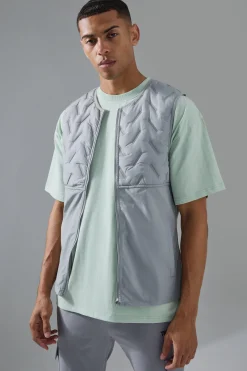 boohooMAN Man Active Quilted Gilet | UK| Coats & Jackets