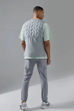 boohooMAN Man Active Quilted Gilet | UK| Coats & Jackets