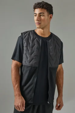 boohooMAN Man Active Quilted Gilet | UK| Coats & Jackets