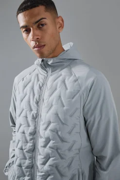 boohooMAN Man Active Quilted Hooded Jacket | UK| Coats & Jackets